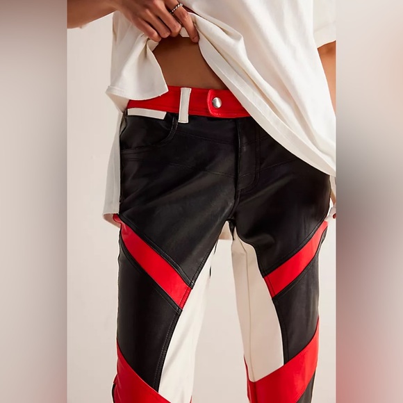 We The Free Color Block Rebel Vegan Pants BNWT - Picture 6 of 13